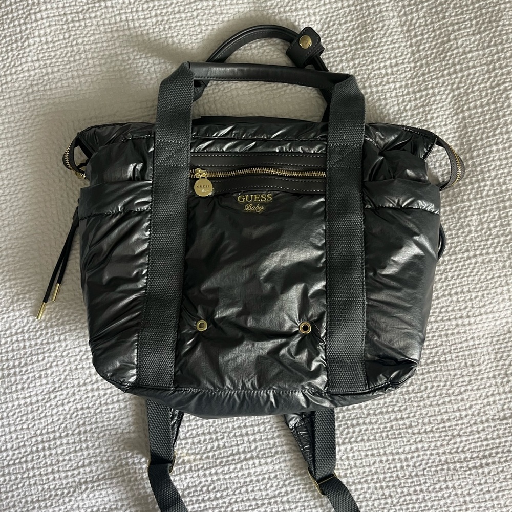 Guess Grey Logo Baby Changing Bag
